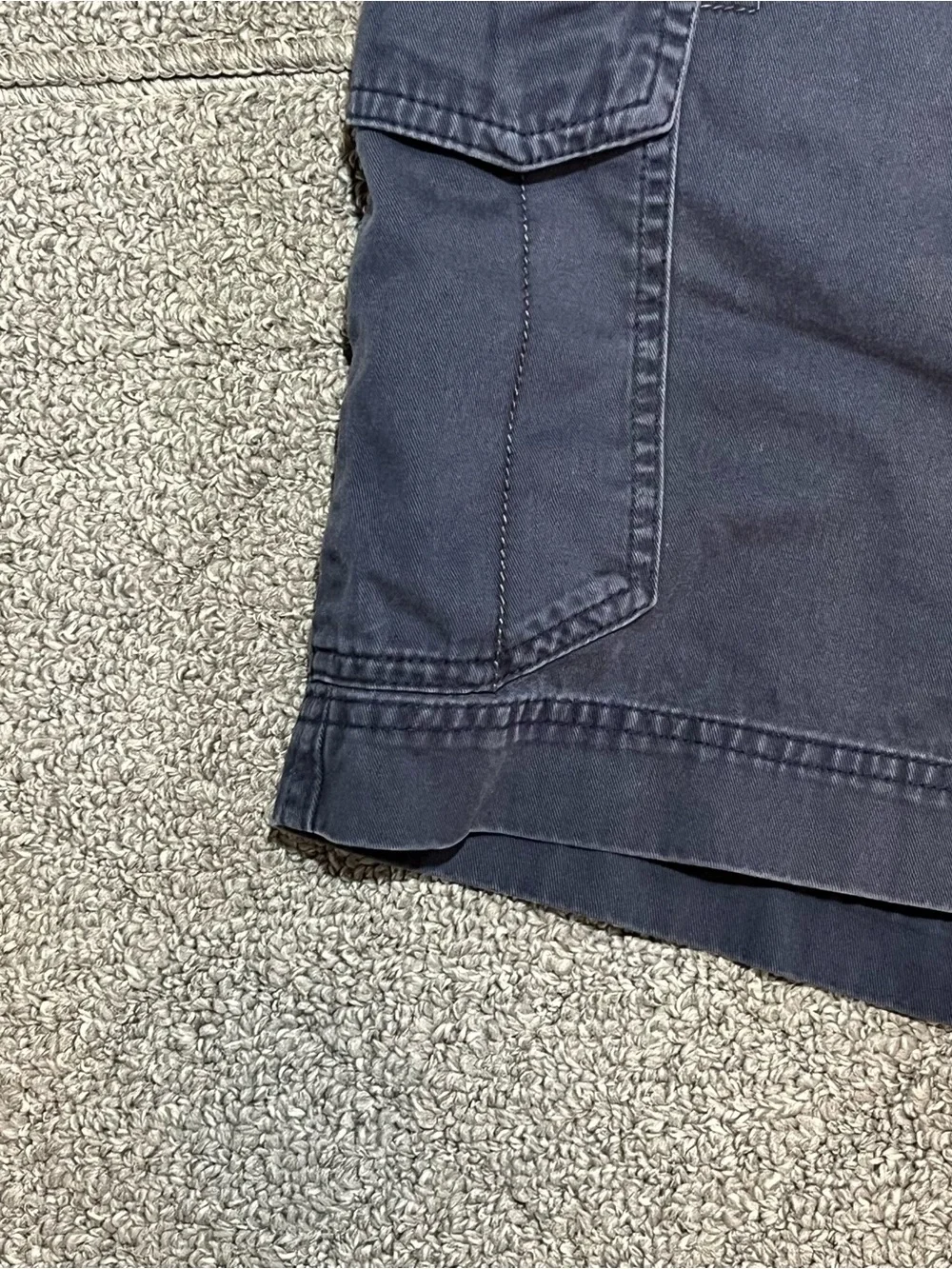 Columbia Cargo Shorts Mens Size 34 Blue Fishing Hiking Cotton Outdoor Camping